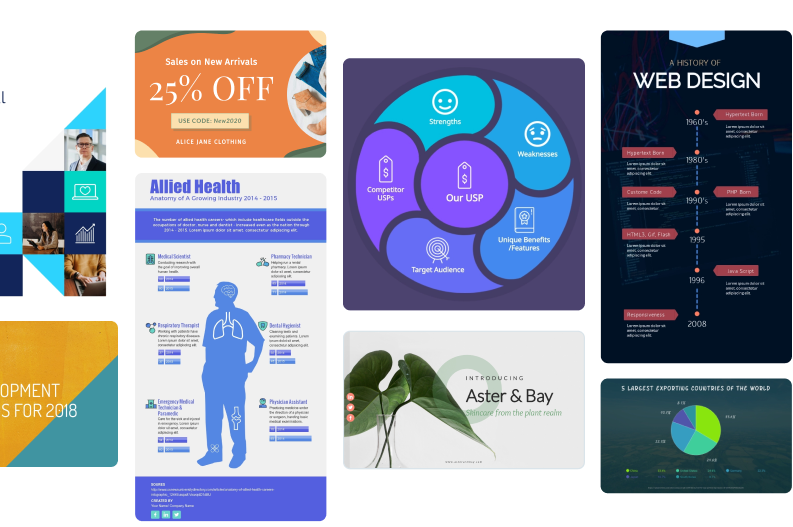 从简单的品牌视觉效果<br>完全交互式内容