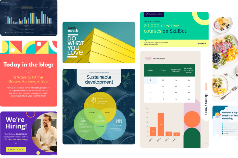 从简单的品牌视觉效果<br>完全交互式内容